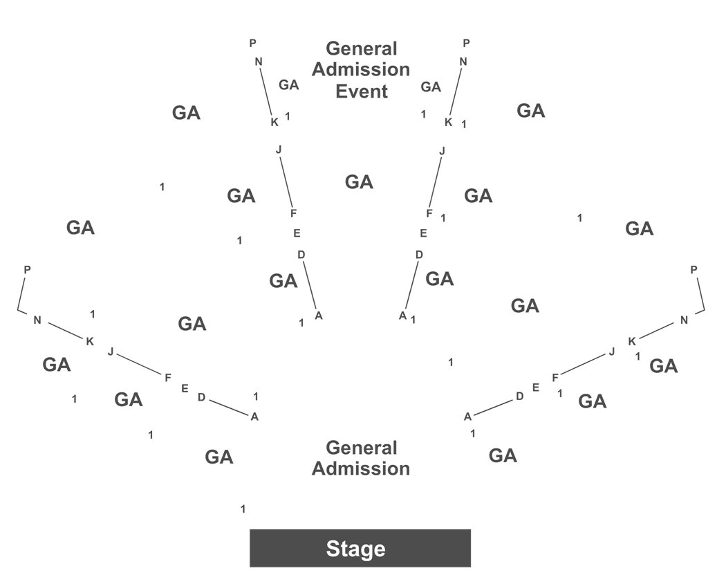 Seating chart for Center Stage Theater - Atlanta