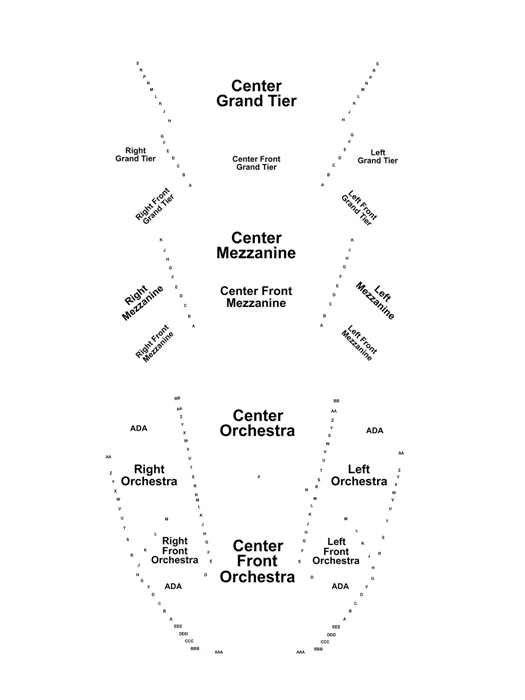 Seating chart for Cobb Energy Performing Arts Centre