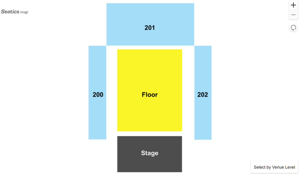 Seating chart for Coca-Cola Roxy